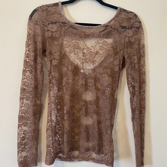 Mesh See-Thru Long Sleeve - Picture 1 of 3